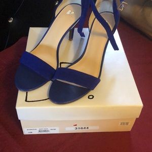 Cobalt Suede Shoe. Pretty Color!